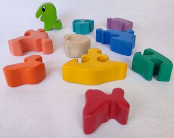 The Turtle Montessori educational wooden toy puzzle