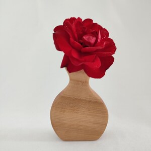 Wooden decoration - flower vase