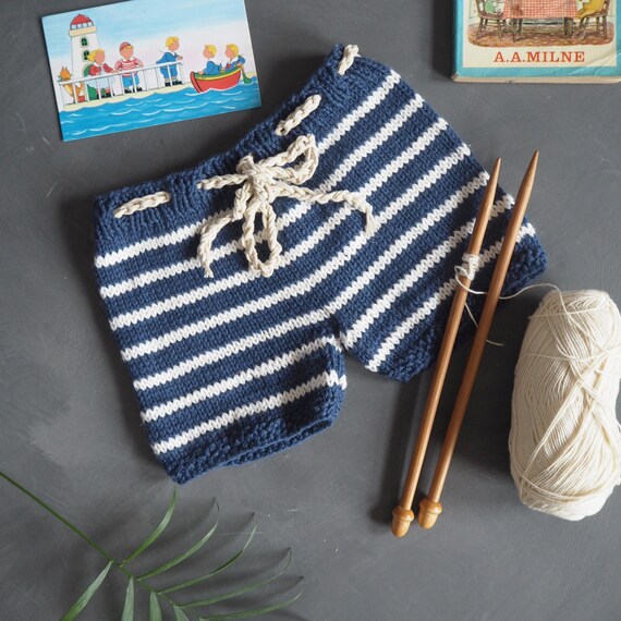 knitted baby shorts