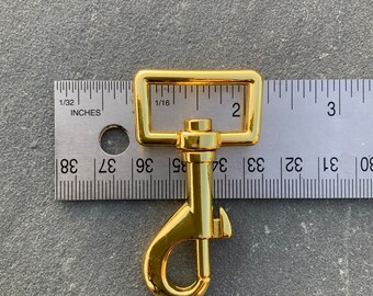 Brass Plated Spring Snap Heavy Duty  Brass Hook Leatherwork Supply Large Hooks For Leatherwork Purse Making Belt Making Hardware for Bags