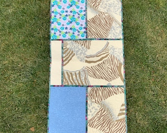 Edredón acolchado para colgar en la pared, edredón de retazos, edredón de cuna, edredón reversible de retazos, estilo contemporáneo, decoración campestre, mini edredón artístico