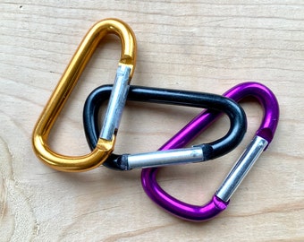 Carabiner Hot Colors Set of 5 Super Quality Handbag Hooks Clips Keychain Purse Hardware Backpack Accessories Destash Hardware