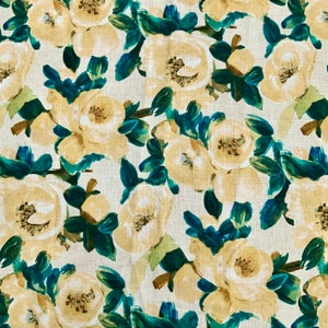 1960s Style Upholstery Fabric Upcycled Drapery Fabric High Quality Upholstery Tapestry New Recycled Fabric Mid Century Floral Home Decor