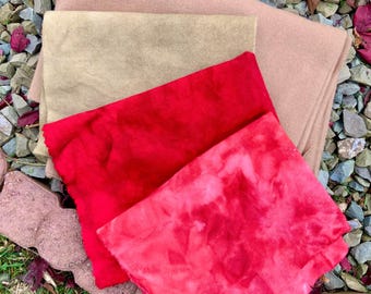Tessuto di lana per tappeti ad uncinetto Artigianato Cucito Colori autunnali Tinto a mano Trama stretta Qualità eccellente Destash Feltrato Tinto a mano Set di 2 pezzi