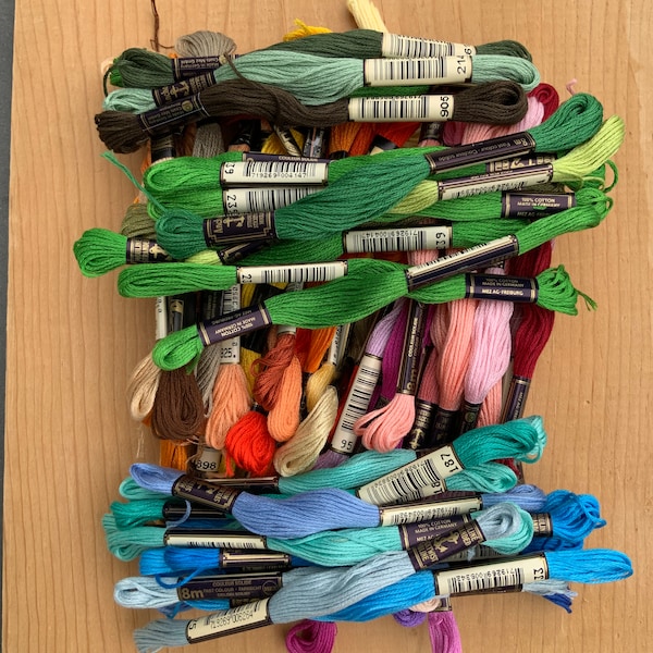 Embroidery Floss Lots Destash Embroidery Floss Collection DMC Embroidery Floss Anchor Floss Cross Stitch Friendship Bracelet Craft Supplies