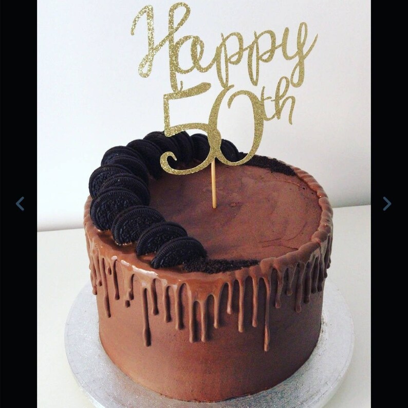 Happy 16th 21st 30th 40th 50th 60th 70th Birthday Gold Glitter Etsy