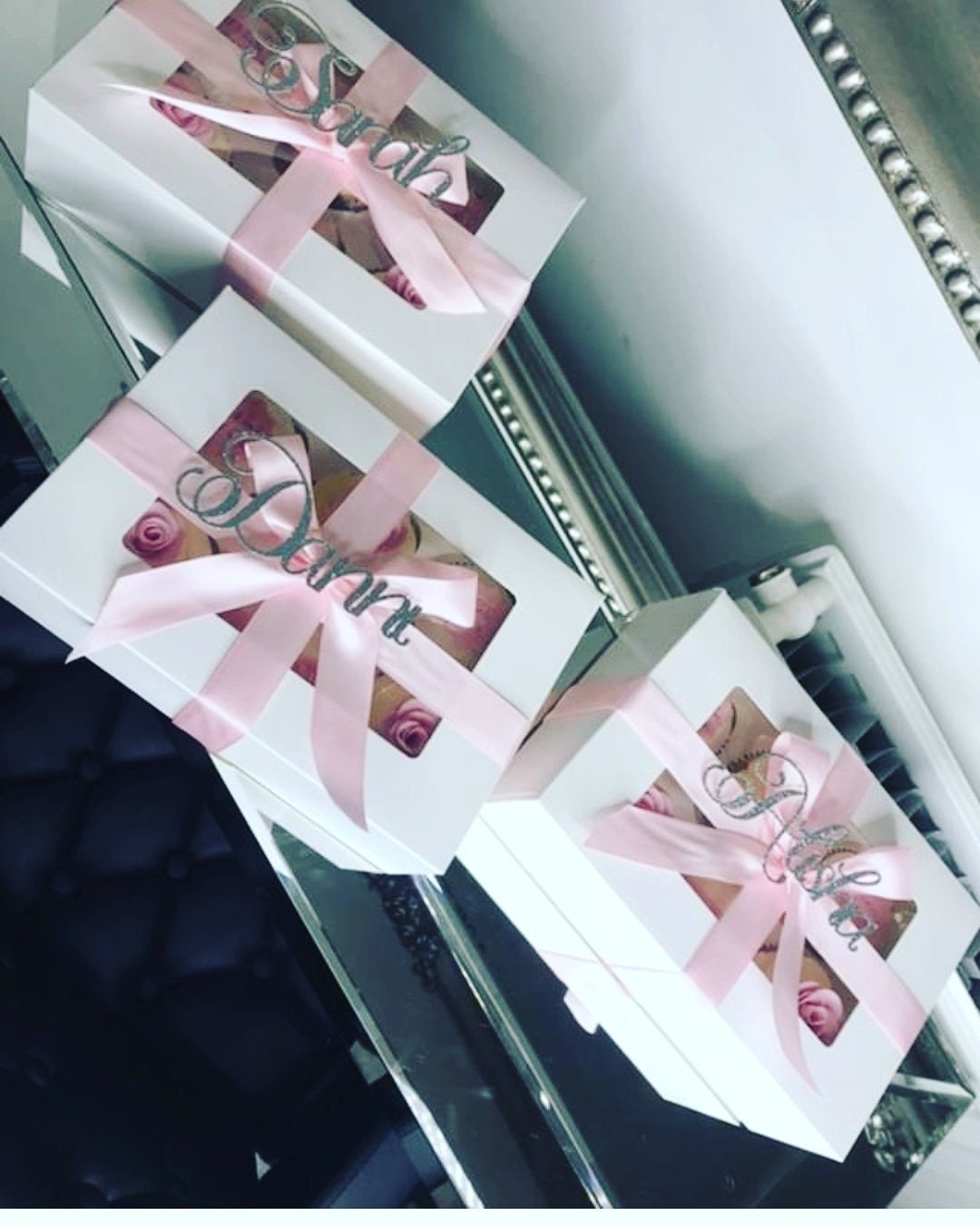 Personalised Name Glitter Birthday Silver Gold Rose Gold Gift Tag Etsy UK