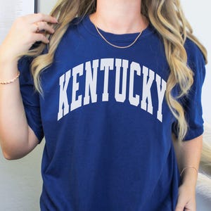 Kentucky T-shirt, State Pride Gift for Her, Kentucky Wildcats  Fan T-shirt, Kentucky Basketball Shirt, Comfort Colors® Unisex Cotton T-shirt
