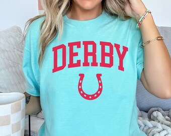 Kentucky Derby T-shirt, Equestrian Gift, Horse Lover Gift, Derby Day Shirt, Derby Party Shirt, Comfort Colors Unisex Garment-Dyed T-shirt