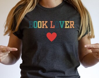 Book Lover T-shirt, Reading Lover Shirt, Gift for Librarian, Reading Teacher Shirt, Gift for Reader, Unisex Jersey Short Sleeve T-shirt