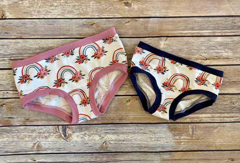 Girls Rainbow Underwear Rainbow Panties Bikini Underwear Girls Briefs