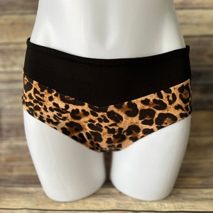 Women&#39;s Bikini Briefs, Comfy Waistband, Brushed Poly Underwear, V Waistband Briefs, Midrise Briefs, High Rise Briefs, Animal Print Briefs