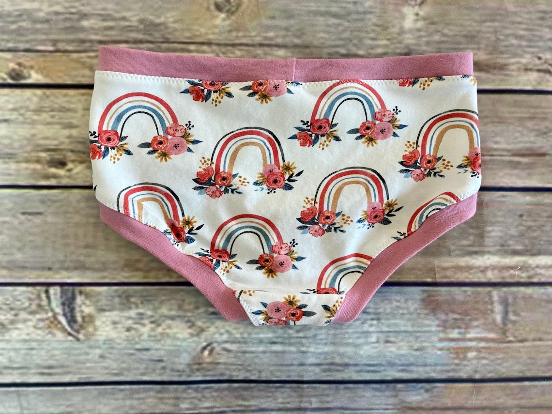 Girls Rainbow Underwear Rainbow Panties Bikini Underwear Etsy