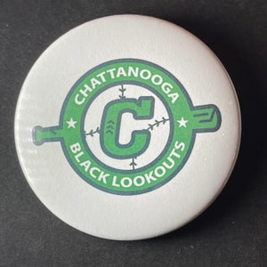 Chattanooga Black Lookouts Negro League baseball logo vintage designed 2 1/4 inch diameter pin/button or magnet NEW!