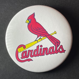 St. Louis Cardinals 1960’s era classic baseball Logo 2 1/4 inch button/pin or magnet