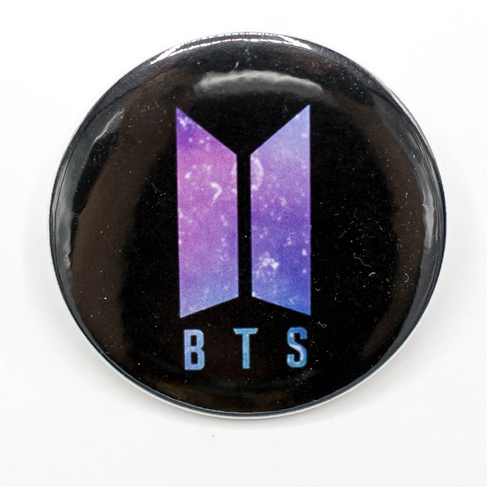 BTS K-Pop Superstars round purple/pink logo 2 1/4 inch | Etsy