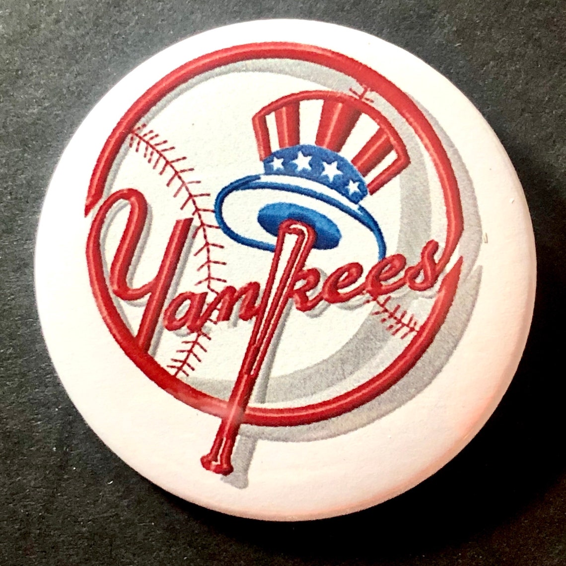 Vintage New York Yankees Top Hat Baseball Team Logo 2 1/4 Inch - Etsy