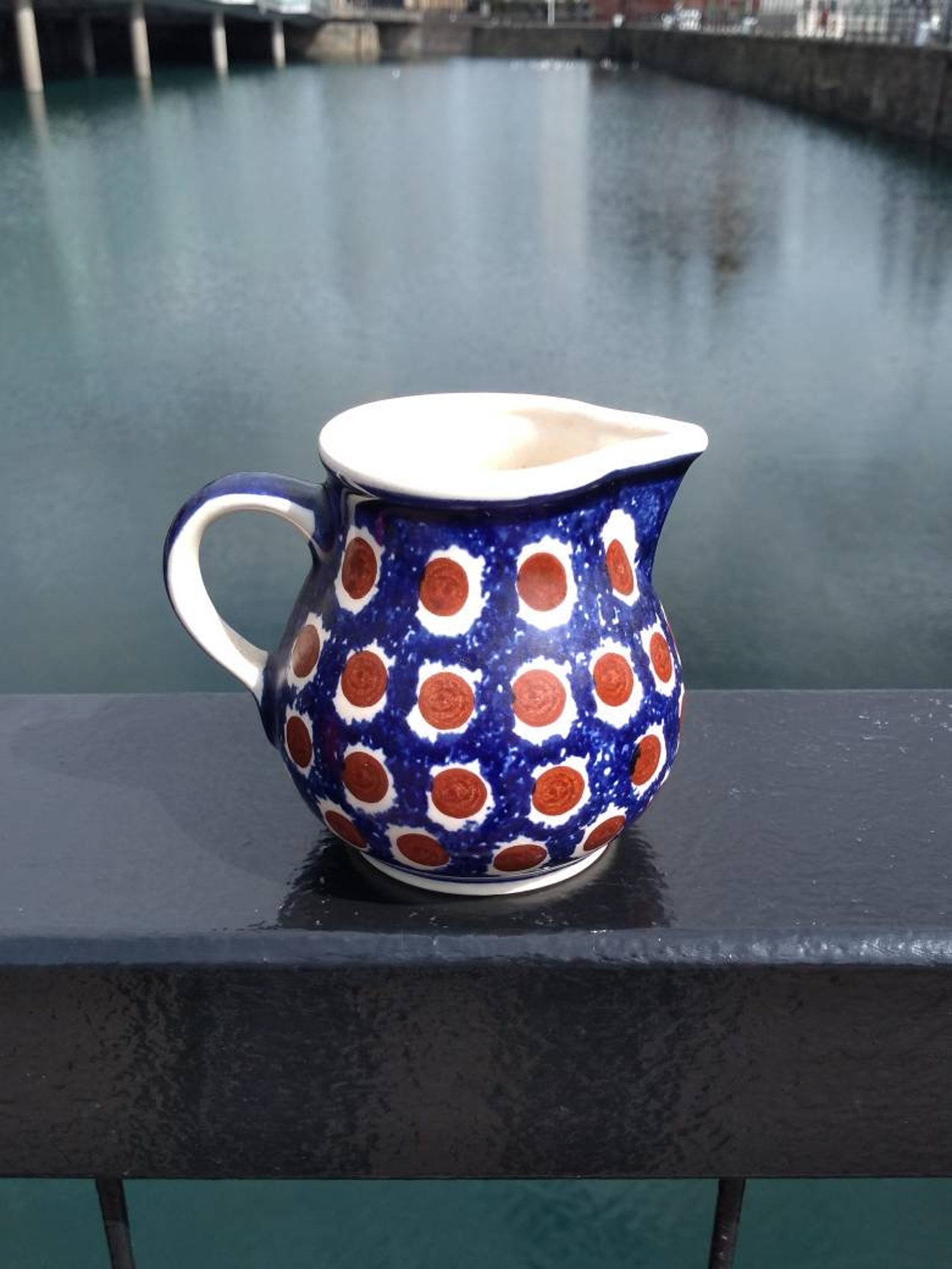 Wiza Polish Pottery Jug Hand Painted Etsy