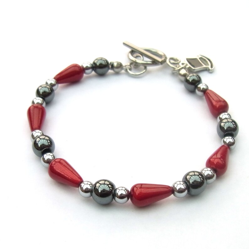 Haematite and miracle bead bracelet image 5