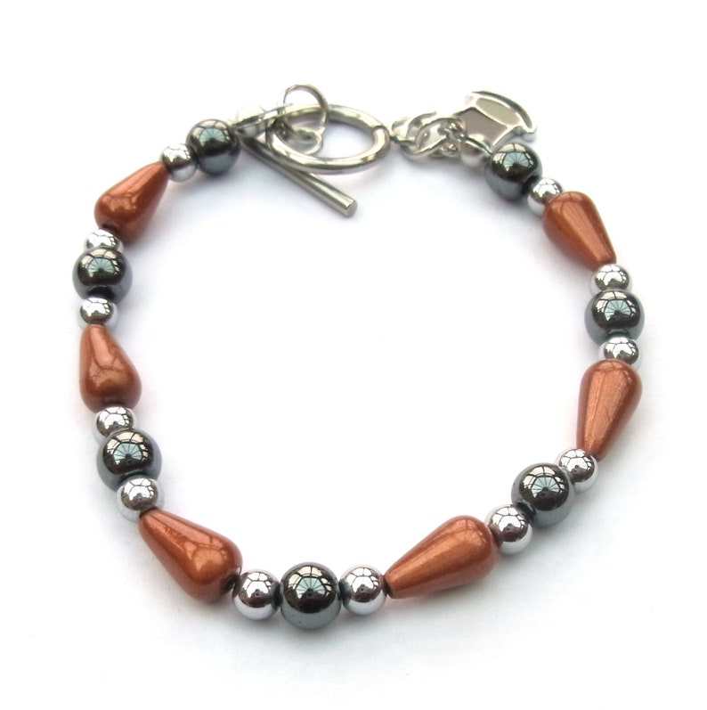 Haematite and miracle bead bracelet image 3