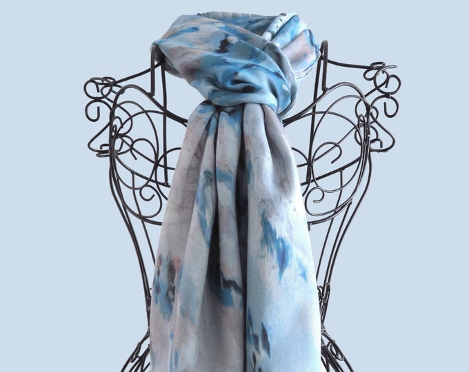 All Season Luxury Silk Modal Art Print Scarf