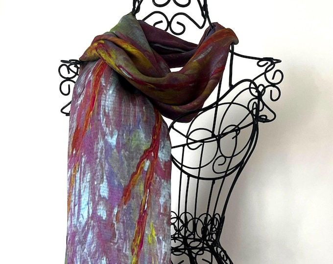 All Season Luxury Modal Silk Art Print Scarf
