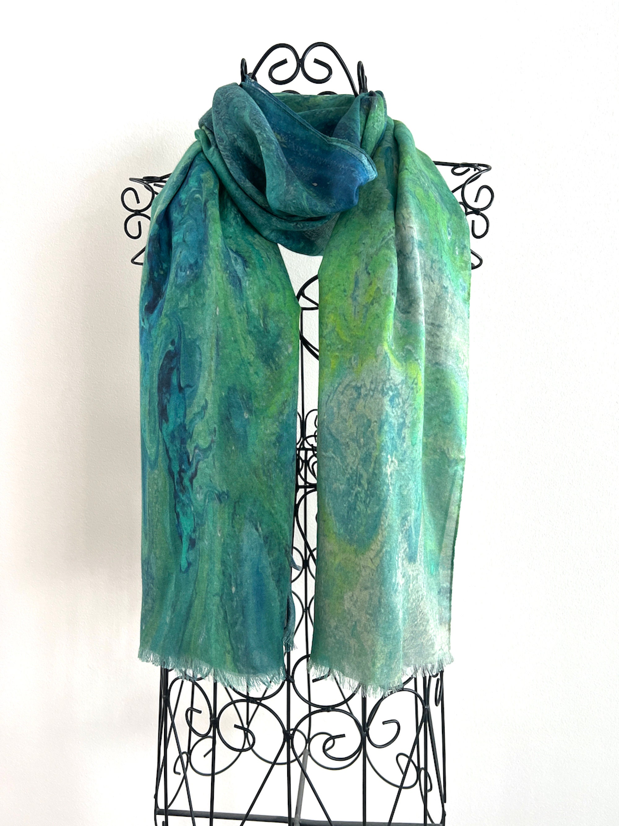 YOLAI Boho Scarfs for Women Lightweight Classic Print Cotton
