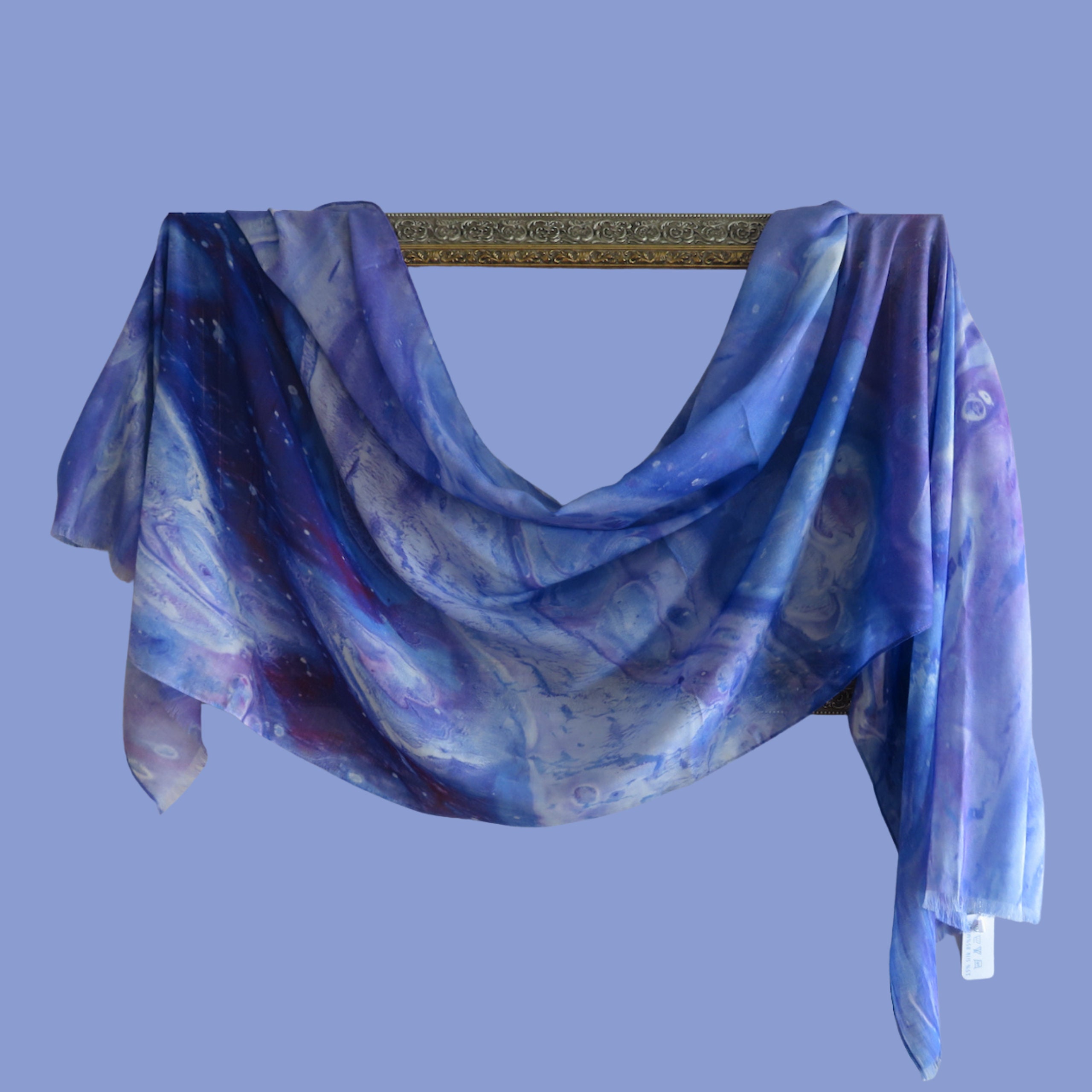 Wrapables® Solid Color 100% Silk Long Scarf, Majestic Purple