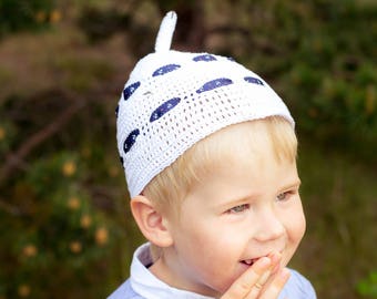 NEW // CROCHET PATTERN: Kids Crochet Hat/ Boys Sun Hat / Red Crochet Hat / Kids Clothing / Kids Summer Hat / Easy Kids Hat Pattern