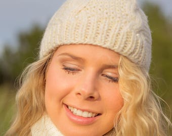 NEW // KNITTING PATTERN: Cable Knit Hat Pattern / Knitted Wool Hat / Cable Knit Pattern / Winter Hat Pattern / Hat Knitting Pattern