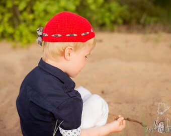 NEW // CROCHET PATTERN: Kids Crochet hat for sizes 42-46, 48-52 and 54 / Boys Sun Hat / Red Crochet Hat / Kids Clothing