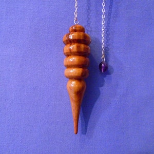 Handgemachte Holz Dowsing Pendel * Jupiter * Verwenden Sie für: Heilung, Allergie-Tests, Chakra Balancing, Karte Dowsing, finden fehlende Objekte.