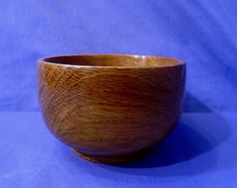 Handmade Medium Deep Wooden Bowl, made in a beautiful Dark Oak, this is a lovely decorative  wood.
