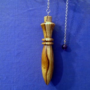 Handgefertigtes Pendel aus Holz *Karnak* Verwenden Sie für: Heilung, Allergietest, Chakra-Ausgleich, Pendeln mit Pendeln, Pendeln mit Pendel.