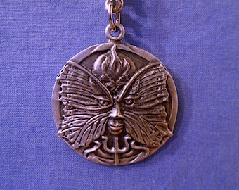 Handmade Pewter Keyring  *Psyche*  Full of wonderful detail.   Holds lots of Keys.