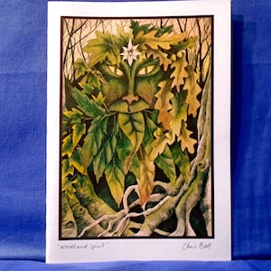 Tarjeta de felicitación * Woodland Spirit * tarjeta encantadora para cualquier ocasión.