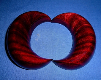 Jiaobei (MOON BLOCKS) Handmade & Stained Red, Crescent Moon Shape ...