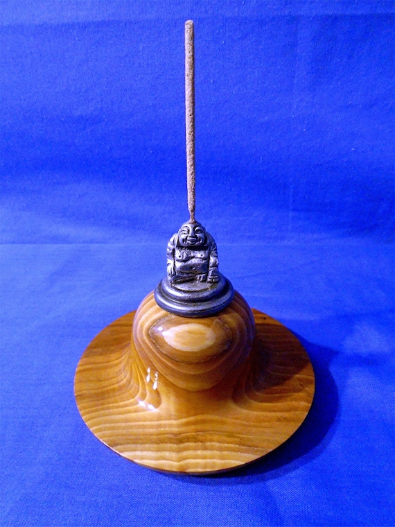 Handmade Wooden Incense Stick Holder with A Pewter Etsy