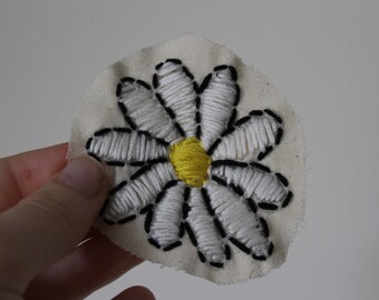 Hand sewn flower patch