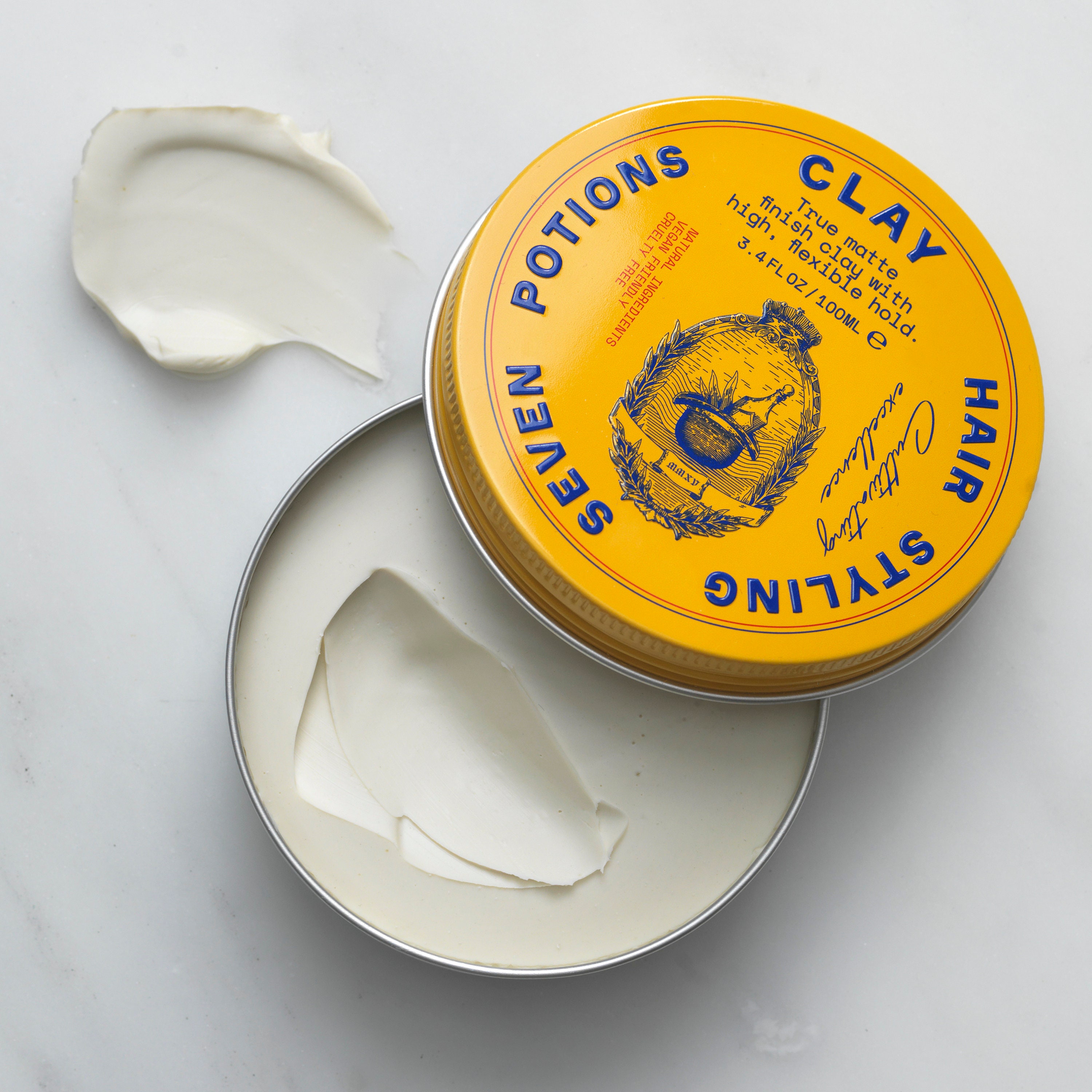 Seven Potions Hair Styling Clay, Matte Finish, High Hold 100ml, Natural, Vegan, Cruelty Free Etsy