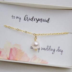 Bridesmaid bracelet//Bridesmaid Gift//Bridesmaid Jewelry//Wedding Pearl Bracelet//Wedding Gift//Gift for Flower Girl//Gold, Sterling Silver