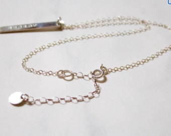 Adjustable Chain Extender: Sterling Silver, Gold Fill, Rose Gold