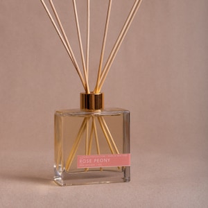 Rose peony | Reed Diffuser | Handmade in New York | 7oz