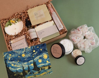 Handcrafted Spa Gift Box: Aromatherapy & Wellness Set