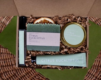Sympathy Gift Box: Citrus Eucalyptus Spa Care Package