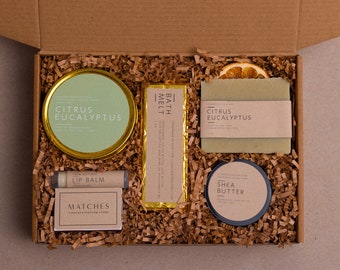 Citrus eucalyptus self care gift box | Spa gift box | Wedding gift | Birthday gift box |  mothers day gift | Mom gift postpartum