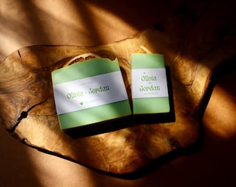 Handmade Mini Soap Favors, Personalized Wedding Gifts, Natural Ingredients (1.5 oz)
