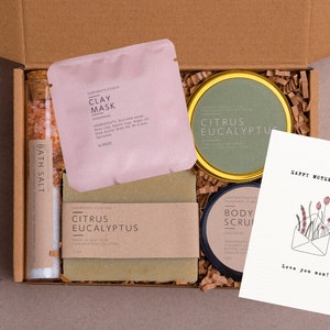 Caixa de presente para o dia das mães, conjunto de gifs para a mãe, caixa de agradecimento para a mãe, pacote de cuidados para a mãe, caixa exclusiva para a mãe, caixa de presente para o dia das mães, feito à mão para a mãe, caixa de presente