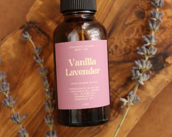 Body Oil: Aromatherapy Spa Gift, 1oz, 0.33oz, Made in NYC
