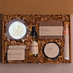 Gute Besserung - Pflegepaket: Handgemachte Spa-Geschenkbox für Frauen